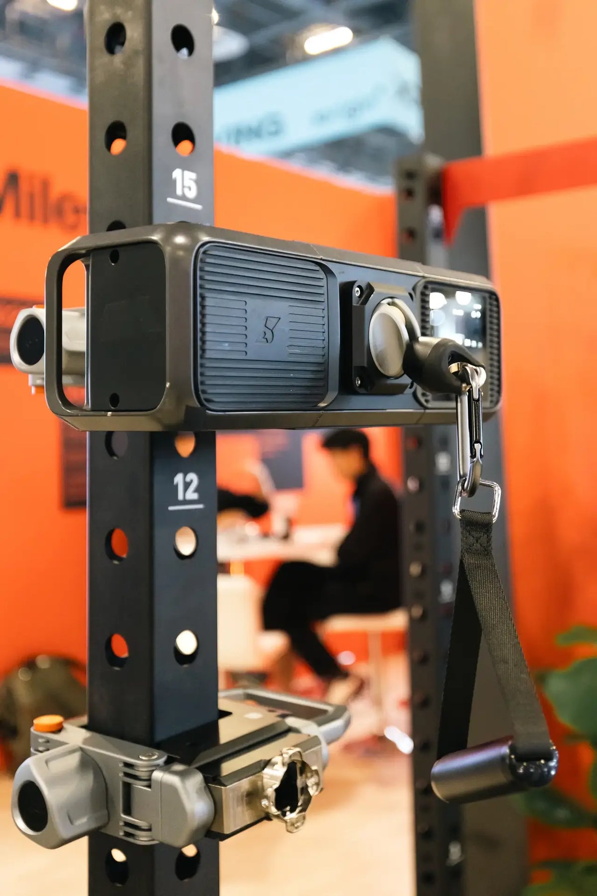 Gym Nano mounted on a rack at CES 2026