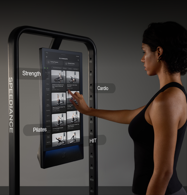 Fitnesskurse auf dem Touchscreen